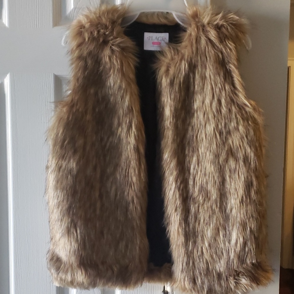 Faux fur vest